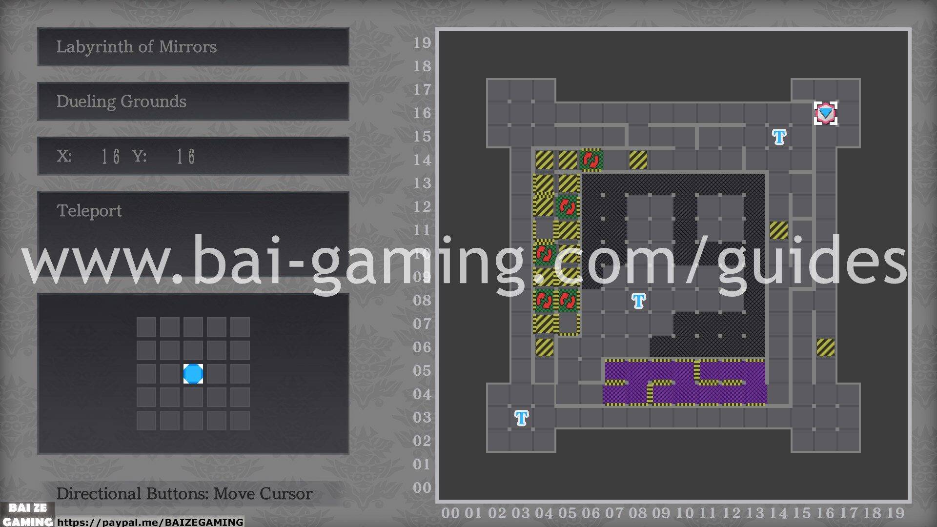 Esselgard - Labyrinth of Mirrors - Dueling Grounds map