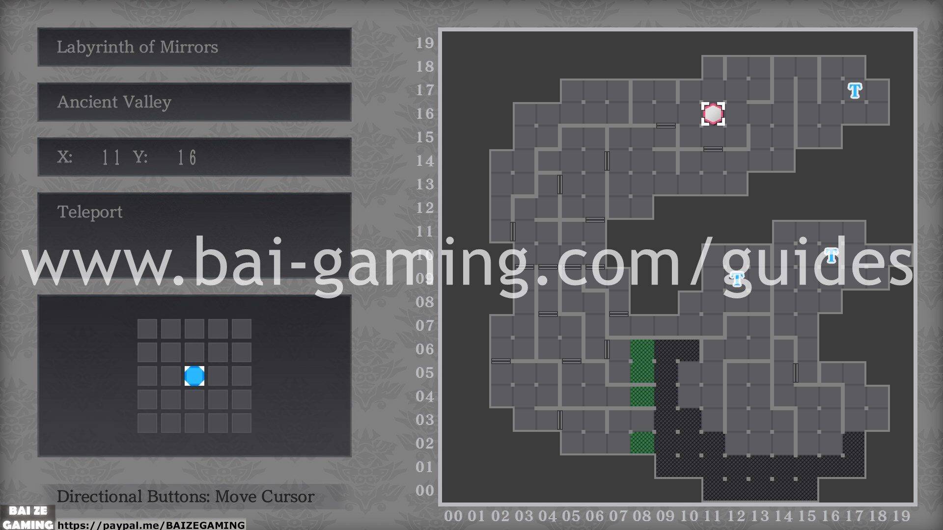 Fewmy Valley Labyrinth of Mirrors Ancient Valley map