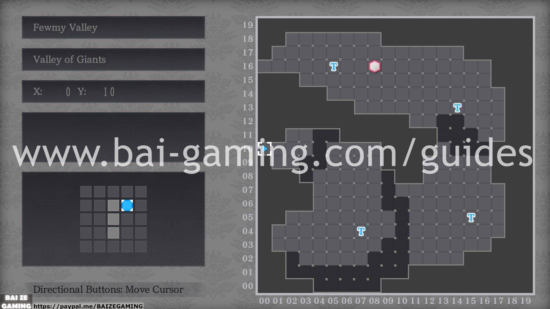 Fewmy Valley Valley of Giants map