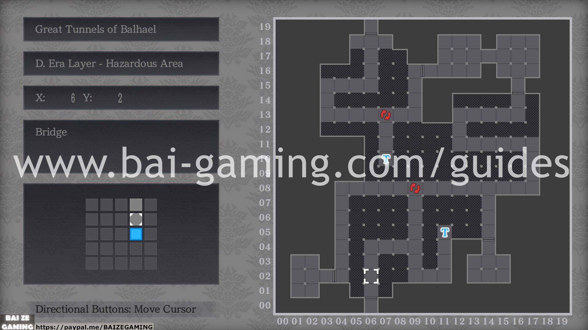 Great Tunnels of Balhael - D Era Layer - Hazardous Area map