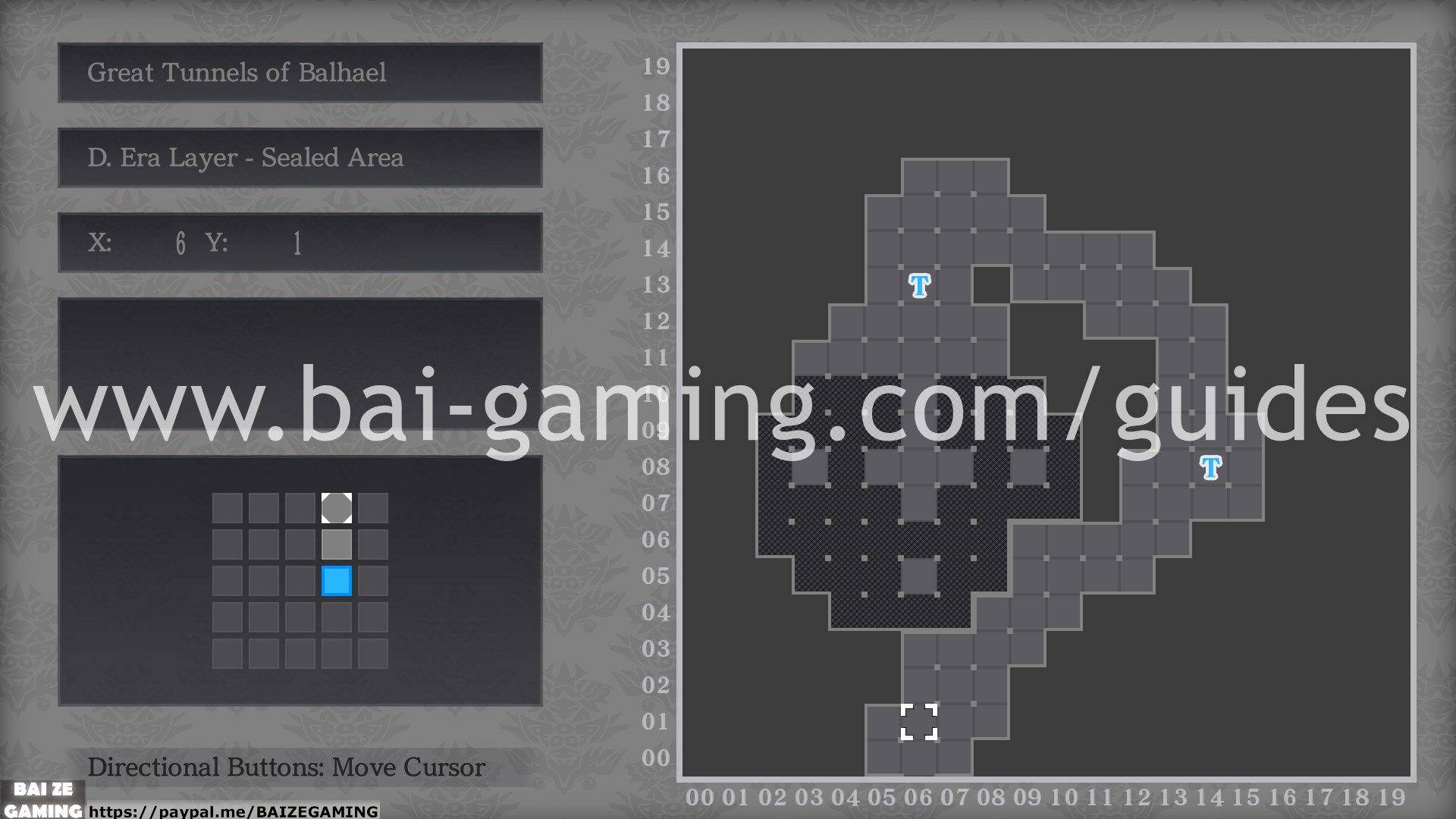 Great Tunnels of Balhael - D Era Layer - Sealed Area map