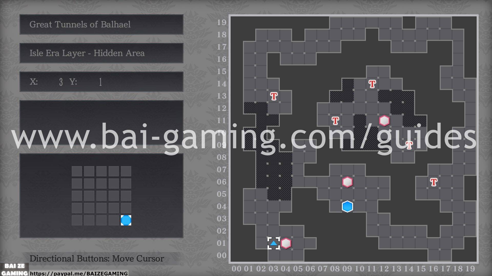 Great Tunnels of Balhael - Isle Era Layer - Hidden Area map