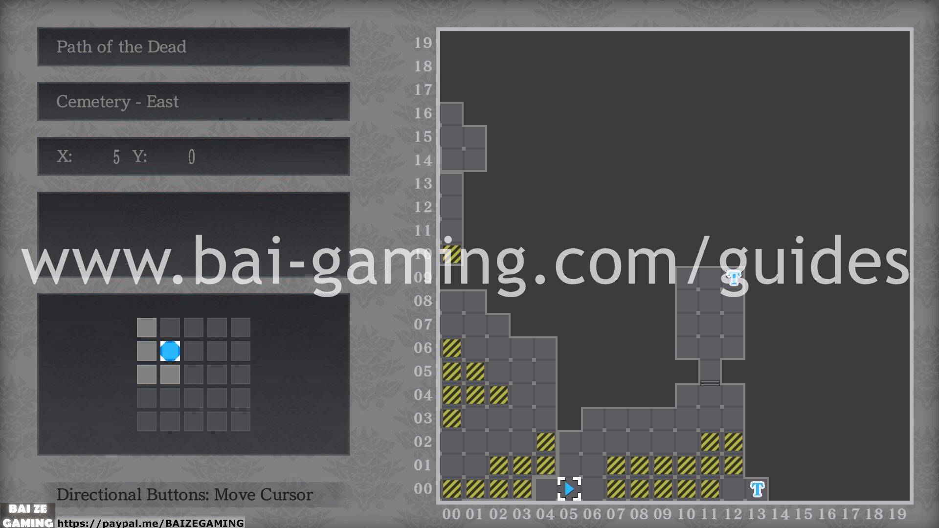 Path of the Dead - Cemetery - East map