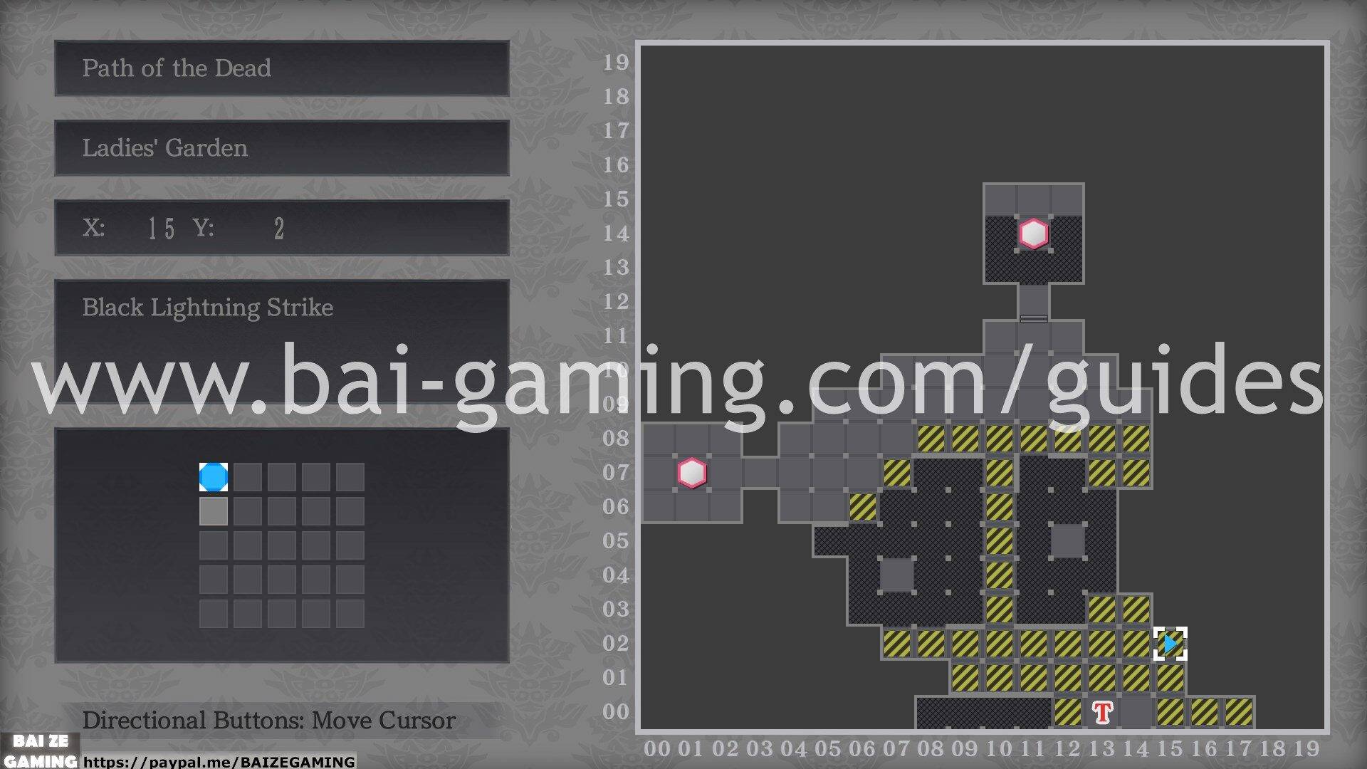 Path of the Dead - Ladies' Garden map