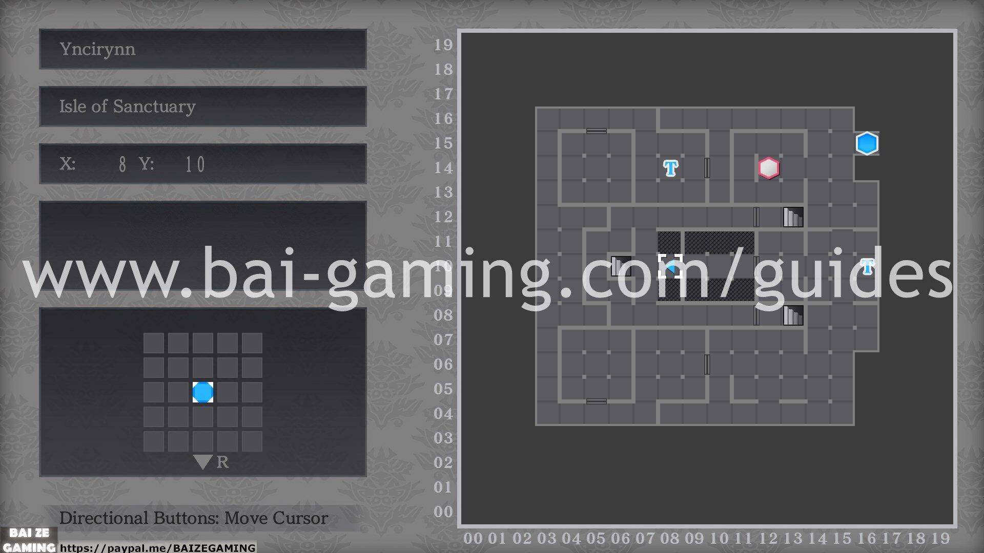 Yncirynn - Isle of Sanctuary map