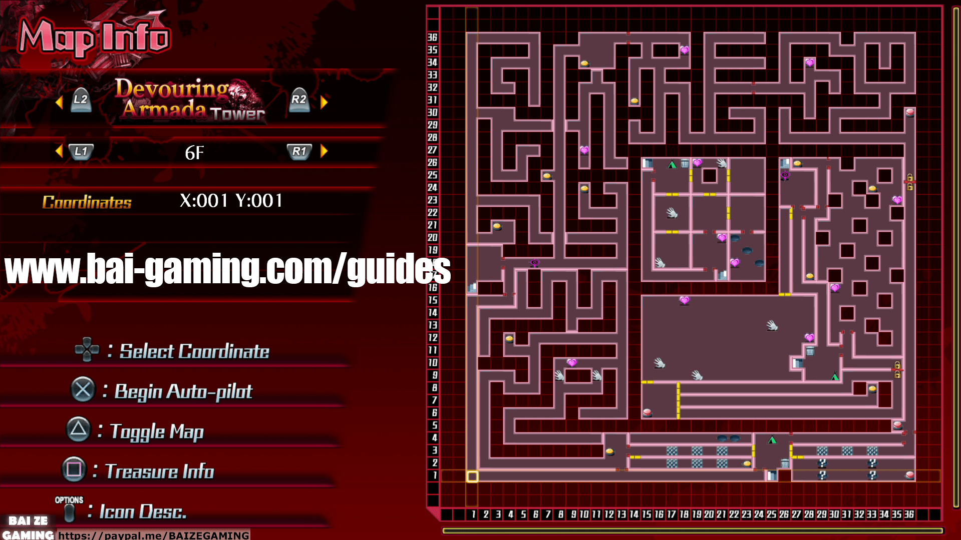 Devouring Armada Tower 6F Map Mary Skelter Finale BAI GAMING