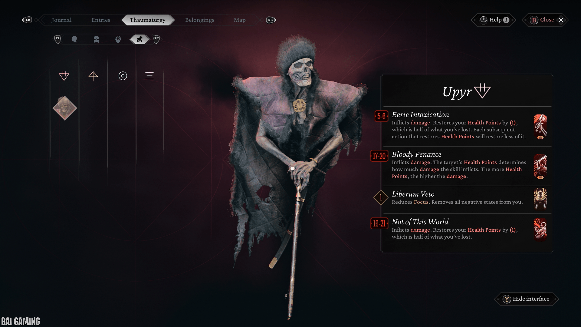 the thaumaturgy bai gaming screenshot 3