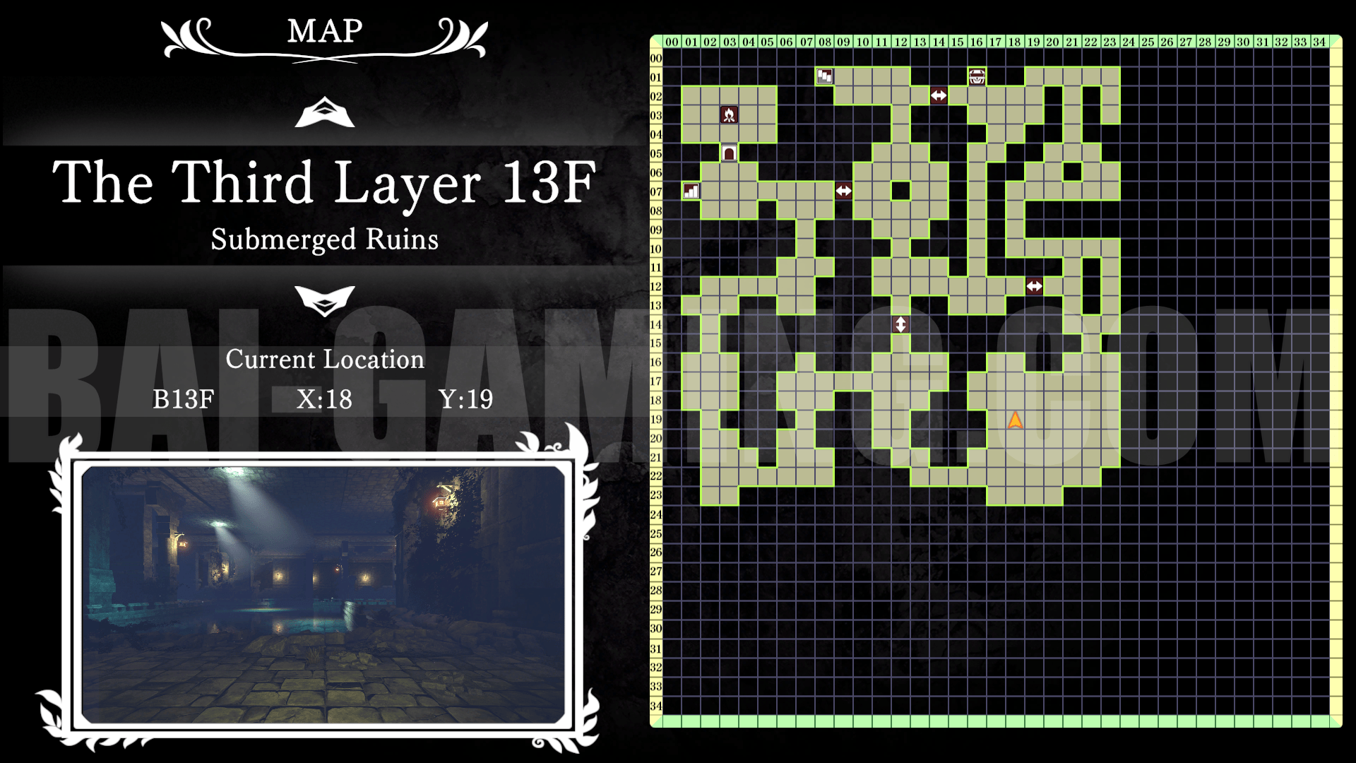 witch and lilies BAI GAMING map floor 13