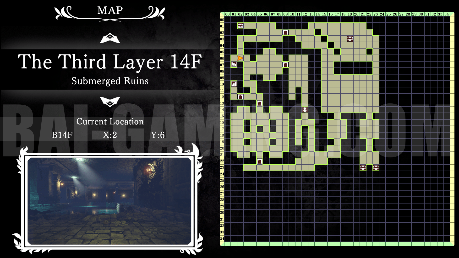 witch and lilies BAI GAMING map floor 14