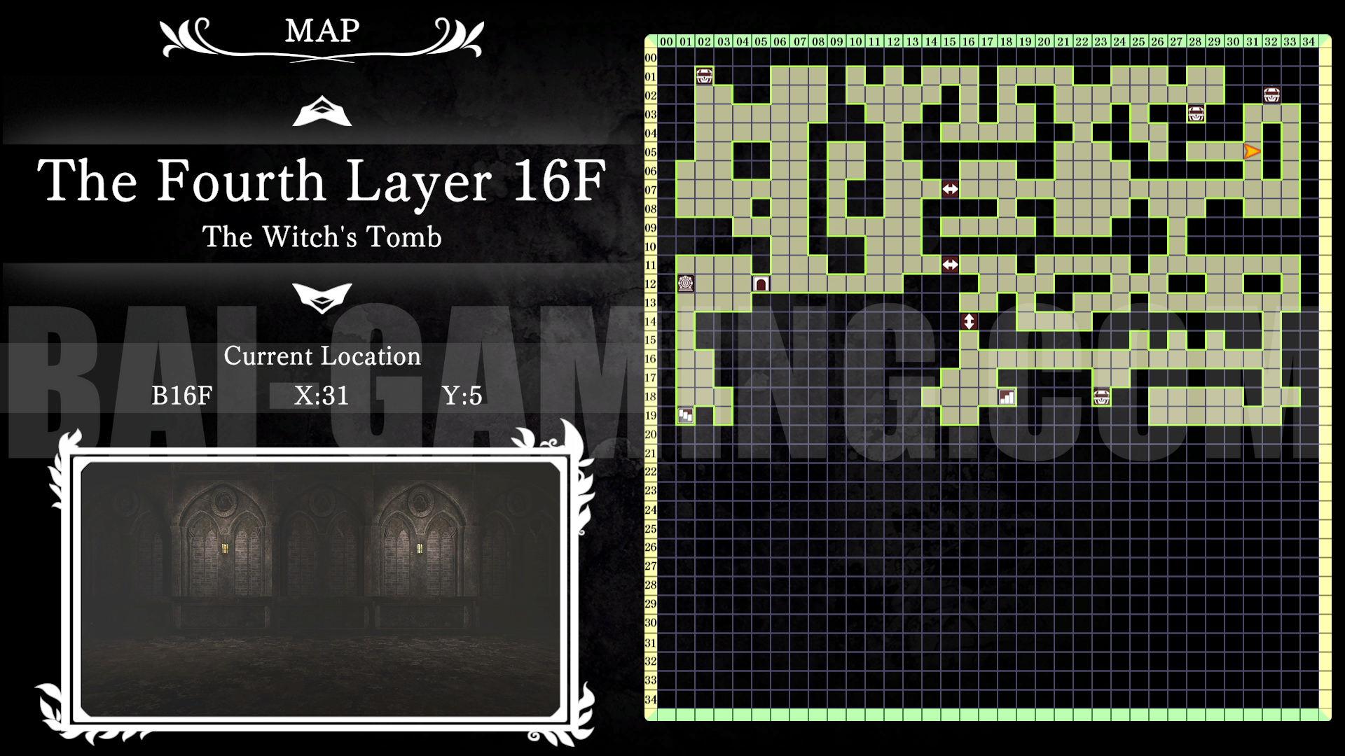 witch and lilies BAI GAMING map floor 16