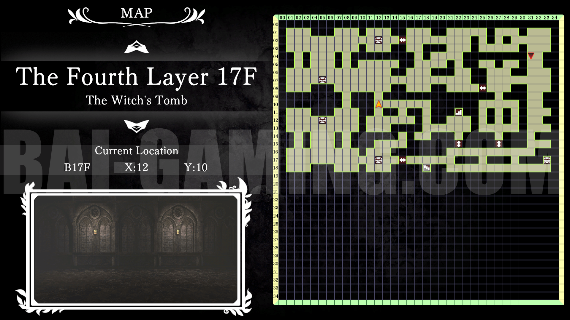 witch and lilies BAI GAMING map floor 17