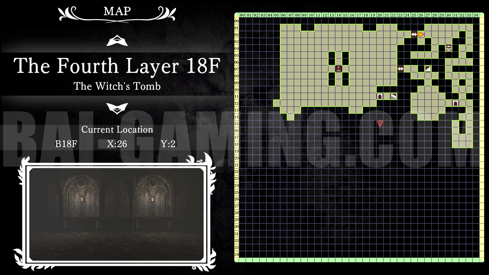 witch and lilies BAI GAMING map floor 18