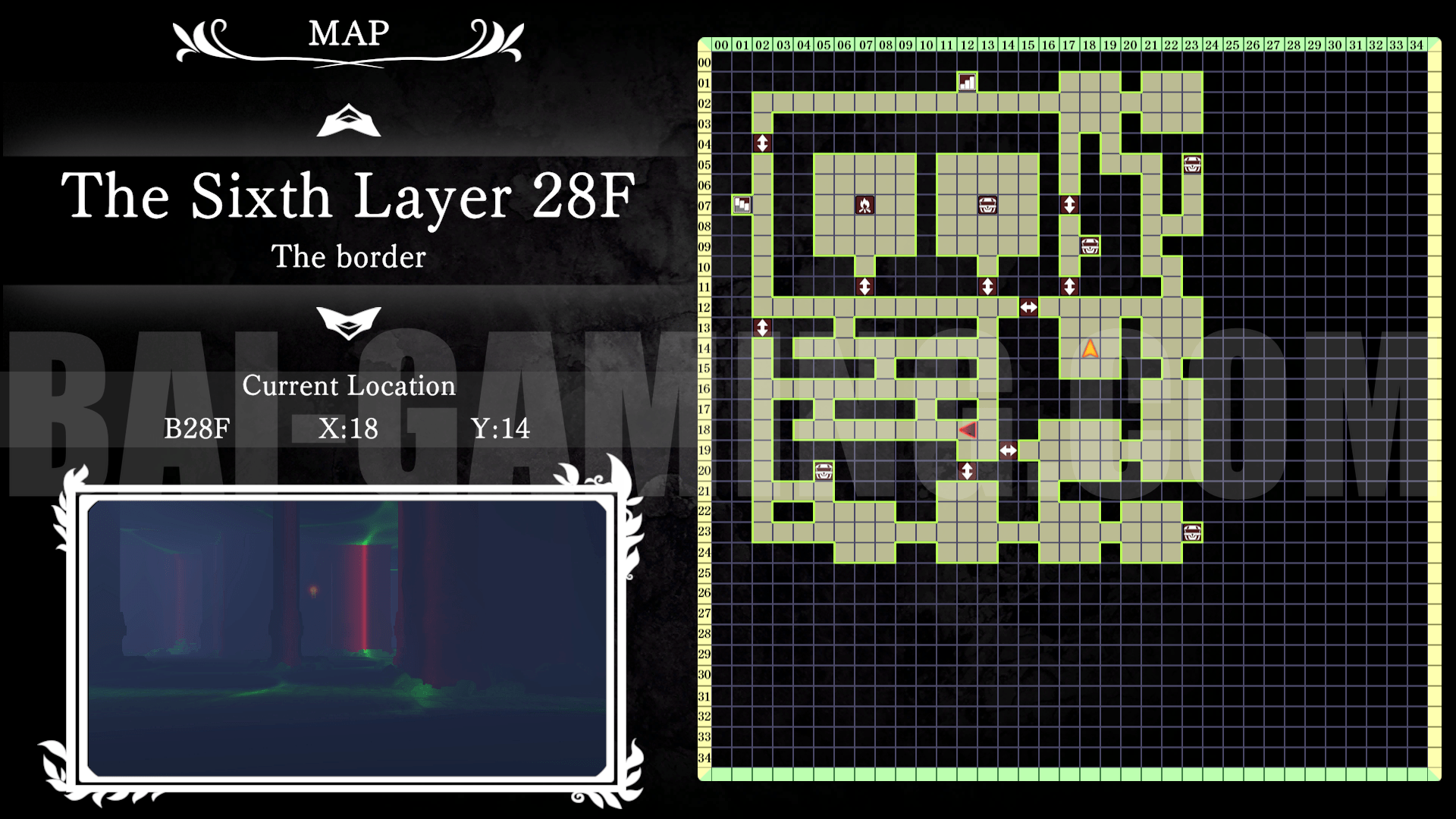 witch and lilies BAI GAMING map floor 28