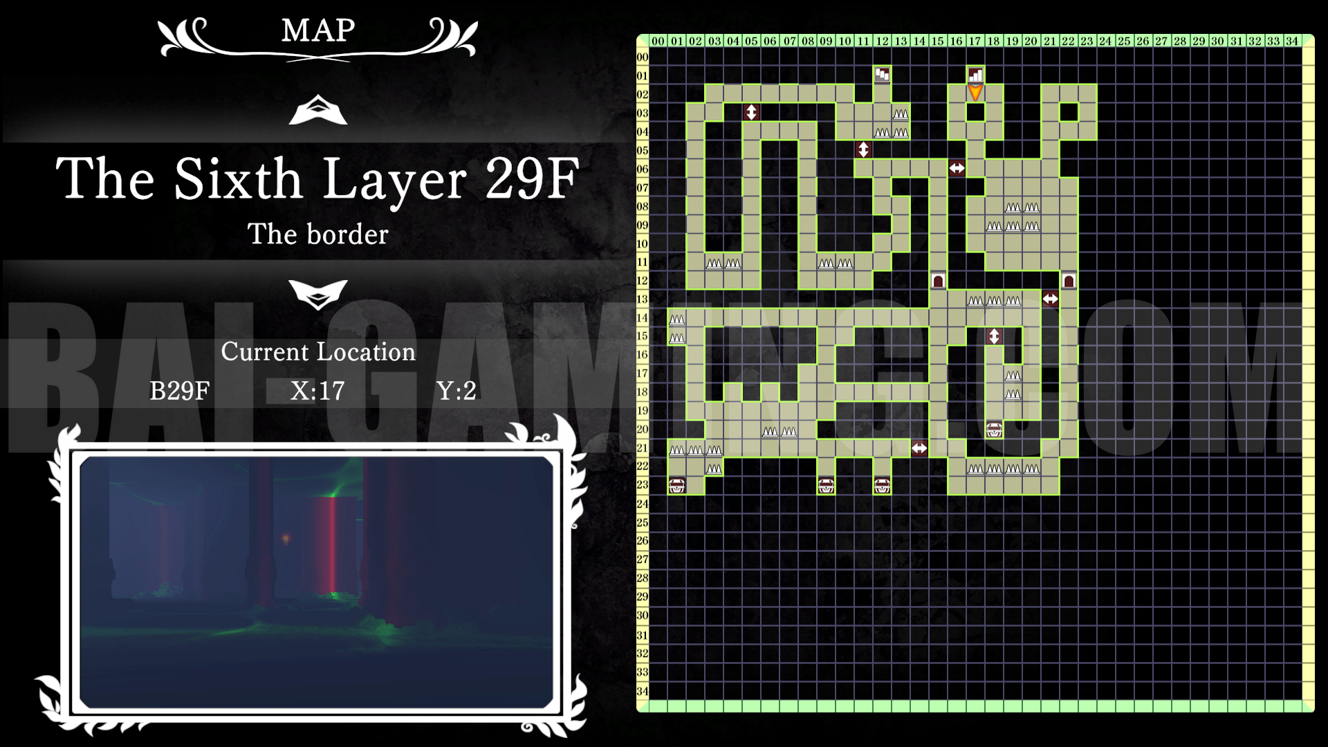 witch and lilies BAI GAMING map floor 29